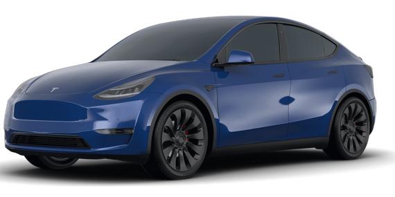 TESLA MODEL Y 2021 5YJYGDEF5MF262879 image
